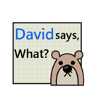 David Says（個別スタンプ：16）
