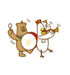 Chicken and Bear (plus)（個別スタンプ：21）