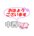 中西「なかにし」さん専用。日常会話（個別スタンプ：1）