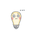 Light bulb with face（個別スタンプ：1）