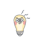 Light bulb with face（個別スタンプ：6）