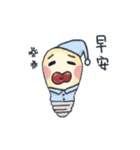 Light bulb with face（個別スタンプ：9）