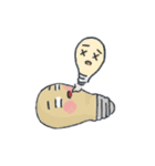 Light bulb with face（個別スタンプ：10）