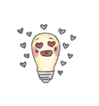 Light bulb with face（個別スタンプ：18）