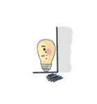 Light bulb with face（個別スタンプ：19）