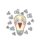 Light bulb with face（個別スタンプ：20）