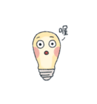 Light bulb with face（個別スタンプ：21）