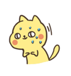 yellow cat cat（個別スタンプ：6）