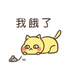 yellow cat cat（個別スタンプ：13）