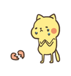 yellow cat cat（個別スタンプ：31）