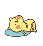 yellow cat cat（個別スタンプ：32）