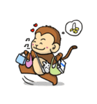 monkey duo（個別スタンプ：37）