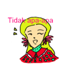 Indonesian women's sticker（個別スタンプ：3）