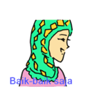 Indonesian women's sticker（個別スタンプ：9）