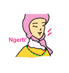 Indonesian women's sticker（個別スタンプ：12）