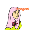 Indonesian women's sticker（個別スタンプ：13）