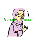 Indonesian women's sticker（個別スタンプ：24）