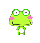 Green frog is coming.（個別スタンプ：1）