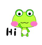 Green frog is coming.（個別スタンプ：8）