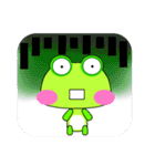 Green frog is coming.（個別スタンプ：10）