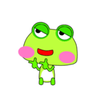 Green frog is coming.（個別スタンプ：15）