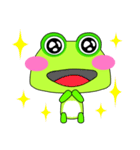 Green frog is coming.（個別スタンプ：26）