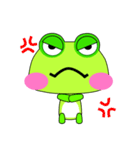 Green frog is coming.（個別スタンプ：29）