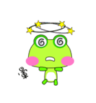 Green frog is coming.（個別スタンプ：36）