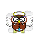 The owl's work war record.（個別スタンプ：24）