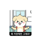 RUNNING POLITE MR. PUPPY (Korean ver)（個別スタンプ：11）