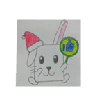 Hand drawn rabbit（個別スタンプ：1）