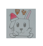 Hand drawn rabbit（個別スタンプ：3）