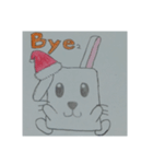 Hand drawn rabbit（個別スタンプ：4）