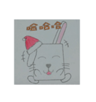 Hand drawn rabbit（個別スタンプ：7）