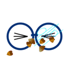 メガネの中の目（個別スタンプ：35）