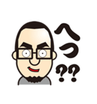 Shaved head,glasses,beard 2（個別スタンプ：5）