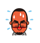 Shaved head,glasses,beard 2（個別スタンプ：38）