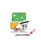 Hat Hat Man（個別スタンプ：8）