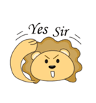 Curly little mane lion（個別スタンプ：24）