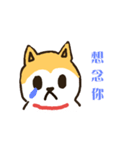 hello I'm a dog wang wang.（個別スタンプ：15）