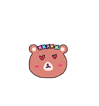 Lovely pink bear（個別スタンプ：7）