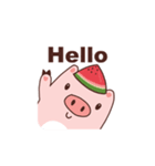 Watermelon Pig（個別スタンプ：1）