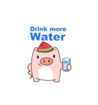 Watermelon Pig（個別スタンプ：14）