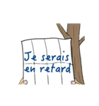 動く！忍者参上！(フランス語版)（個別スタンプ：9）