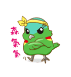 Parrot Mr.Mango ＆ Miss Apple's daily（個別スタンプ：1）