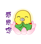 Parrot Mr.Mango ＆ Miss Apple's daily（個別スタンプ：9）