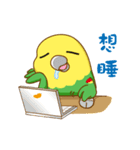 Parrot Mr.Mango ＆ Miss Apple's daily（個別スタンプ：15）