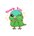 Parrot Mr.Mango ＆ Miss Apple's daily（個別スタンプ：16）