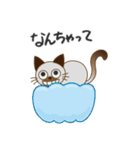 可愛いシャム猫 by マサユミ（個別スタンプ：19）