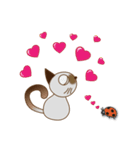 可愛いシャム猫 by マサユミ（個別スタンプ：23）